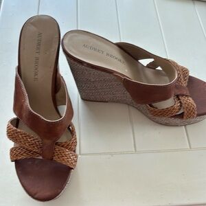 Audrey Brooke wedges size 8 1/2